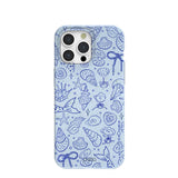 Powder Blue Ocean Charms iPhone 15 Pro Max Case