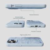 Powder Blue Ocean Charms iPhone 15 Pro Max Case