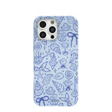 Powder Blue Ocean Charms iPhone 16 Pro Max Case