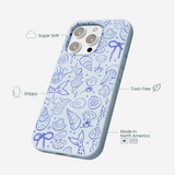 Powder Blue Ocean Charms iPhone 16 Pro Max Case