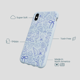 Powder Blue Ocean Charms iPhone XR Case