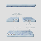 Powder Blue Ocean Charms Samsung Galaxy S22 Case