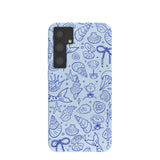 Powder Blue Ocean Charms Samsung Galaxy S24+(Plus) Case