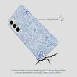 Powder Blue Ocean Charms Samsung Galaxy S24+(Plus) Case