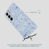 Powder Blue Ocean Charms Samsung Galaxy S25+(Plus) Case