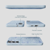 Powder Blue Ocean Charms Samsung Galaxy S25+(Plus) Case