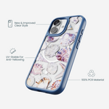 Clear Oceana Whorl iPhone 17 Case With True Blue Ridge (MagSafe included)