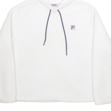 FILA Teddy Fleece Womens White Hoodie XL