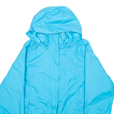 THE NORTH FACE Womens Raincoat Blue Nylon Hooded M