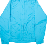 THE NORTH FACE Womens Raincoat Blue Nylon Hooded M
