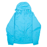 THE NORTH FACE Womens Raincoat Blue Nylon Hooded M