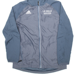 ADIDAS De La Salle University Mens Jacket Grey Hooded M