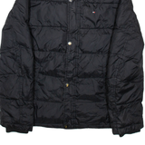 TOMMY HILFIGER Mens Puffer Coat Black Nylon S