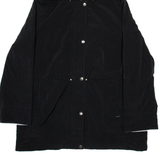 NAUTICA Womens Raincoat Black Hooded ONE SIZE