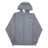 CHAMPION New York Association Of Agriculture Mens Track Jacket Grey USA Hooded S
