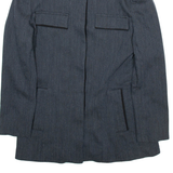 MOODY Womens Blazer Jacket Grey Wool M