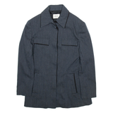 MOODY Womens Blazer Jacket Grey Wool M