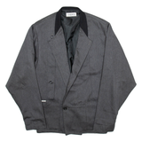 YALOUZ Mens Blazer Jacket Grey M