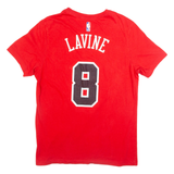 NIKE Lavine Chicago Bulls Mens T-Shirt Red USA M
