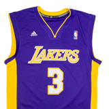 ADIDAS La Lakers Mens Jersey Purple Sleeveless USA V-Neck S