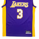 ADIDAS La Lakers Mens Jersey Purple Sleeveless USA V-Neck S