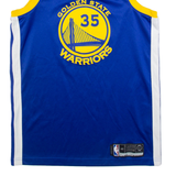 NIKE Durant Golden State Warriors Mens Jersey Blue Sleeveless USA V-Neck S