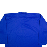 OKAY SPORT Hockey Mens Jersey Blue Long Sleeve USA V-Neck 2XL