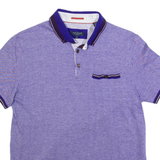 TED BAKER Mens Polo Shirt Purple S