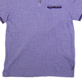TED BAKER Mens Polo Shirt Purple S
