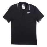 REEBOK Mens Polo Shirt Black S