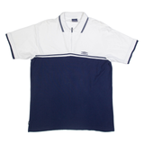 UMBRO Oversized 1/4 Zip Mens Polo Shirt Blue L