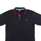 UMBRO Mens Polo Shirt Black M
