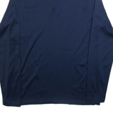 REISS Mens Polo Shirt Blue Long Sleeve L