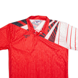 REEBOK Mens Football Shirt Jersey Red Collared 2XL