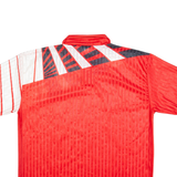 REEBOK Mens Football Shirt Jersey Red Collared 2XL