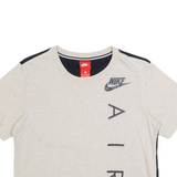 NIKE Cropped Womens T-Shirt Beige XS