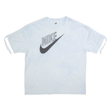 NIKE Oversized Womens Tie Dye T-Shirt Blue XS