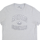 ADIDAS Womens T-Shirt Grey UK 10