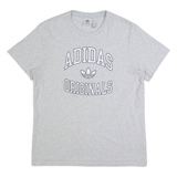 ADIDAS Womens T-Shirt Grey UK 10