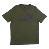 PUMA Mens T-Shirt Green L
