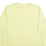 ADIDAS Mens T-Shirt Yellow Long Sleeve M