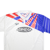 REEBOK Mens Football Shirt Jersey White Collared 2XL