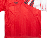 REEBOK Mens Football Shirt Jersey Red Collared XL