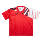 REEBOK Mens Football Shirt Jersey Red Collared XL