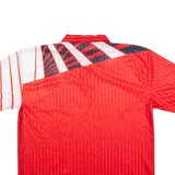 REEBOK Mens Football Shirt Jersey Red Collared XL