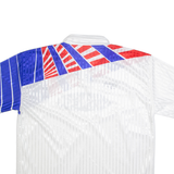 REEBOK Mens Football Shirt Jersey White Collared 2XL