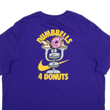 NIKE Womens T-Shirt Purple 2XL