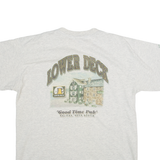 LOWER DECK Mens T-Shirt Grey M