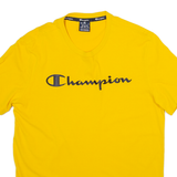 CHAMPION Mens T-Shirt Yellow M