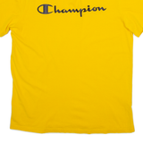 CHAMPION Mens T-Shirt Yellow M